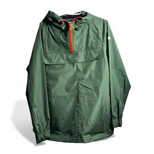 EUC/LIKE NEW HUNTER x‎ TARGET Forest Green Hooded Rain Jacket Orange Accents - S